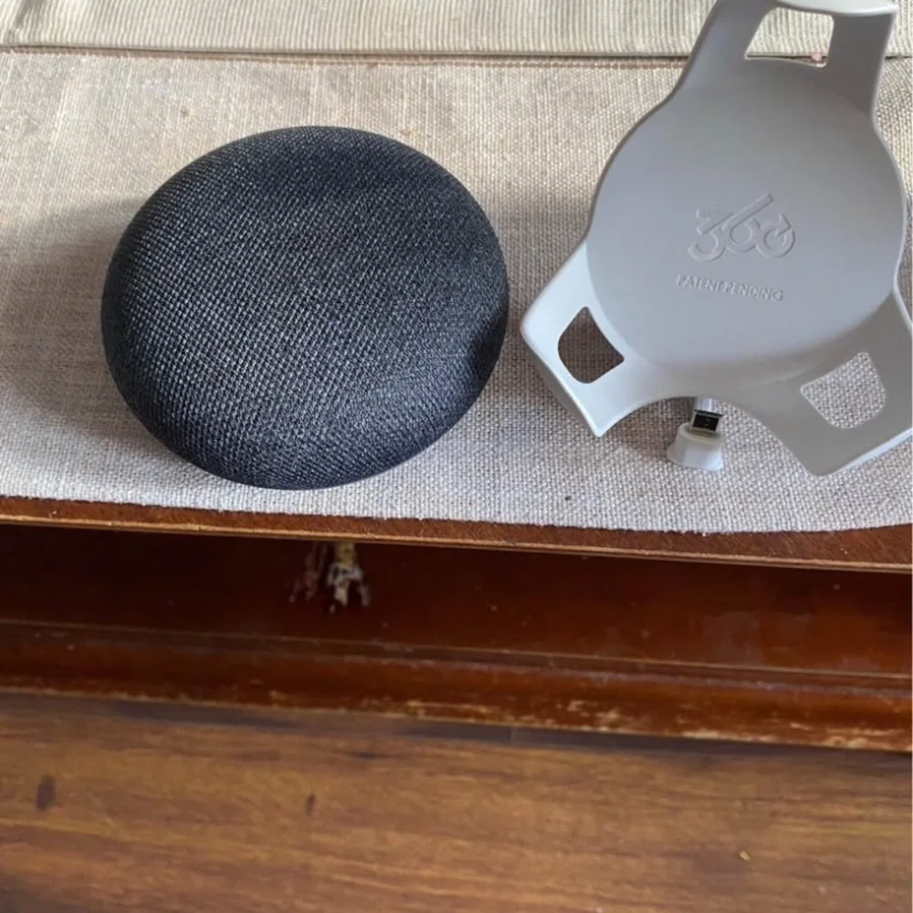 Google Nest Mini 1 Generation w/Wall Mount Power Clip 360